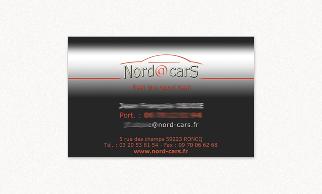 carte de visite Nord Cars