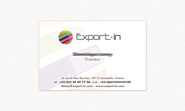 carte de visite Export-in