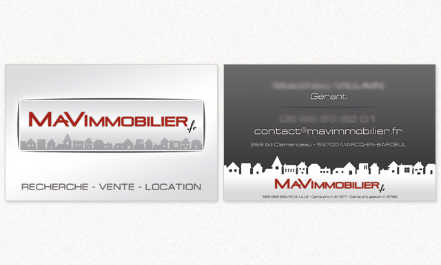 carte de visite Mav immobilier