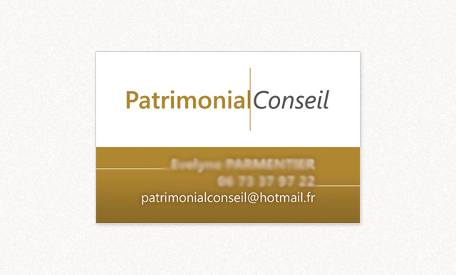 carte de visite Patrimonial Conseil