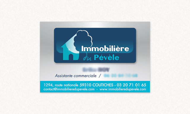 carte de visite Immobili&egrave;re du P&eacute;v&egrave;le