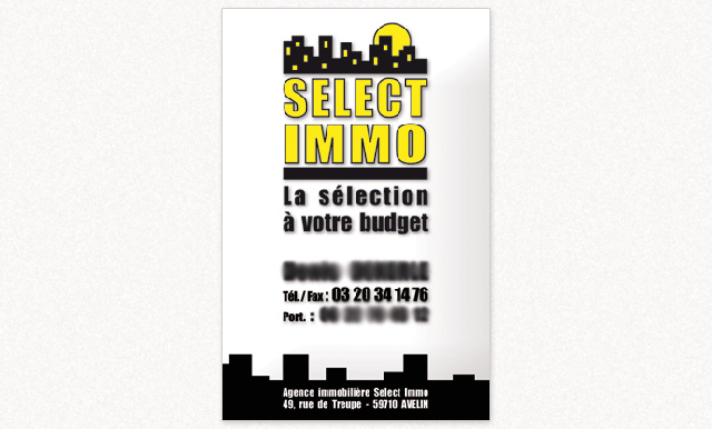 carte de visite Select-immo