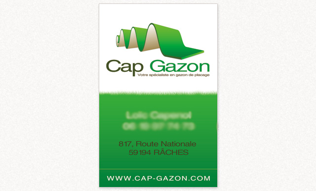 carte de visite Cap Gazon
