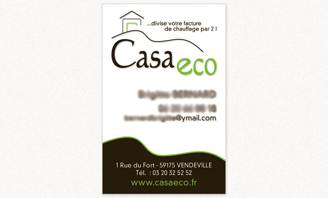 carte de visite Casa &Eacute;co