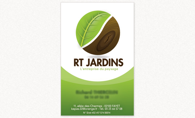 carte de visite RT Jardins