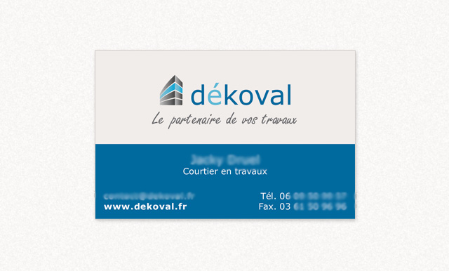 carte de visite D&eacute;koval
