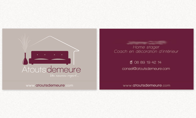 carte de visite Atouts Demeure