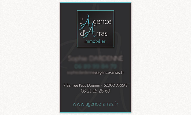 carte de visite L'Agence d'Arras